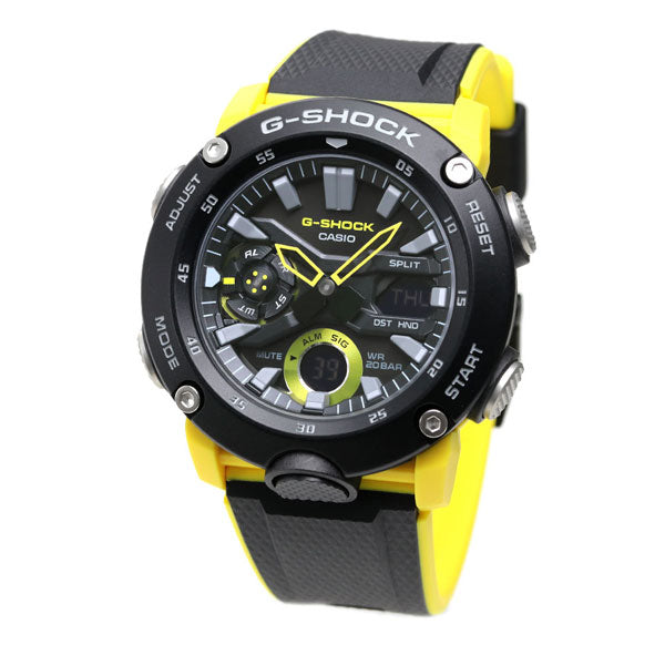 gショック ジーショック G-SHOCK GA-2000 アナデジ メンズ 腕時計 ブランド GA-2000-1A9DR ブラック イエロー カシオ GA-2000-1A9DR