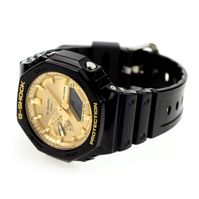 gショック ジーショック G-SHOCK GA-2100GB-1A アナログデジタル 2100シリーズ メンズ 腕時計 ブランド カシオ casio アナデジ ゴールド ブラック 黒 GA-2100GB-1ADR