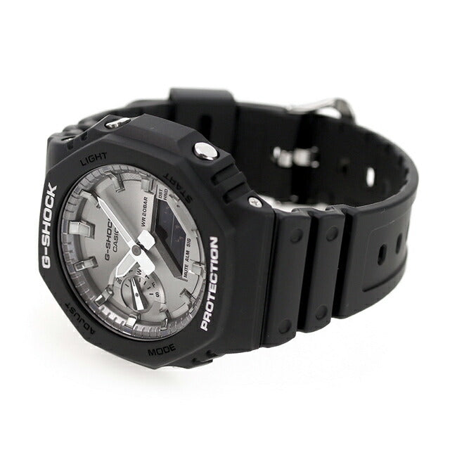 gショック ジーショック G-SHOCK GA-2100SB-1A アナログデジタル 2100シリーズ メンズ 腕時計 ブランド カシオ casio アナデジ シルバー ブラック 黒 GA-2100SB-1ADR