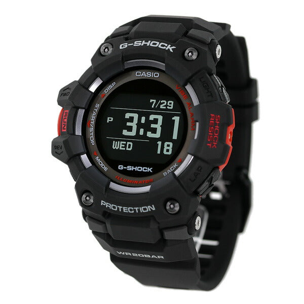gショック ジーショック G-SHOCK メンズ 腕時計 ブランド ジースクワッド GBD-100-1DR 時計 オールブラック レッド カシオ GBD-100-1DR