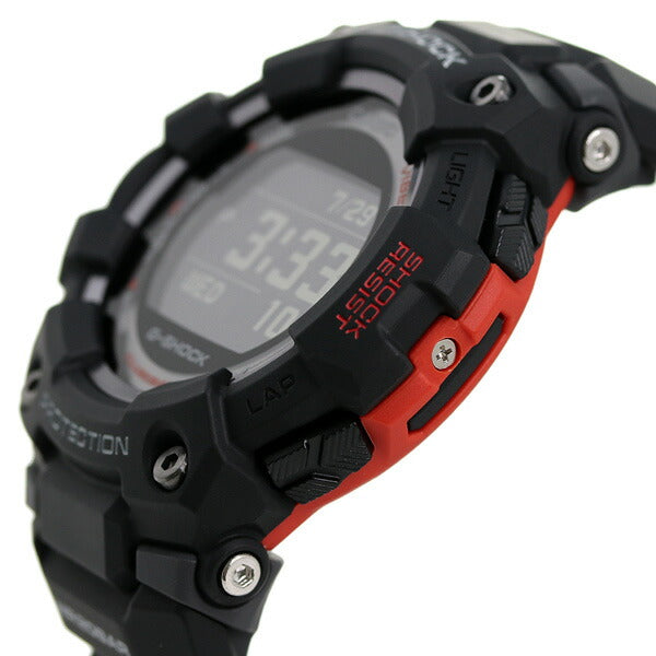gショック ジーショック G-SHOCK メンズ 腕時計 ブランド ジースクワッド GBD-100-1DR 時計 オールブラック レッド カシオ GBD-100-1DR