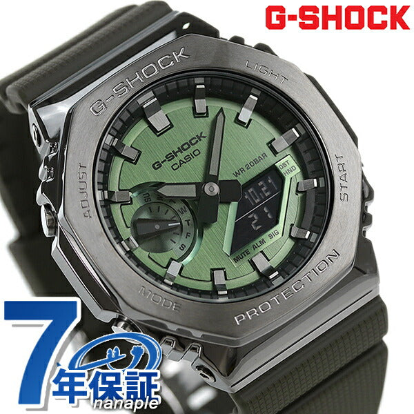 gショック ジーショック G-SHOCK GM-2100 8角形 クオーツ メンズ 腕時計 GM-2100B-3ADR グリーン ブラック カシオ CASIO GM-2100B-3ADR