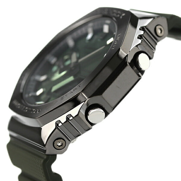 gショック ジーショック G-SHOCK GM-2100 8角形 クオーツ メンズ 腕時計 GM-2100B-3ADR グリーン ブラック カシオ CASIO GM-2100B-3ADR