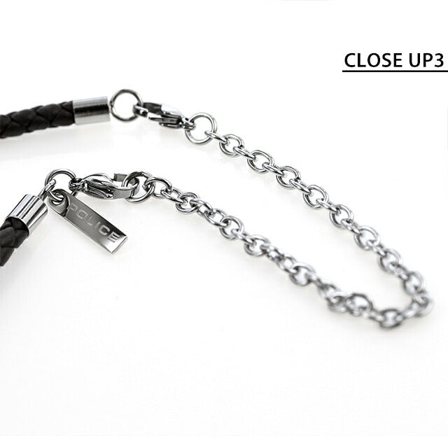 ポリス ネックレス メンズ ブランド ステンレススチール GN0036701 シルバー ブラック アクセサリー GN0036701