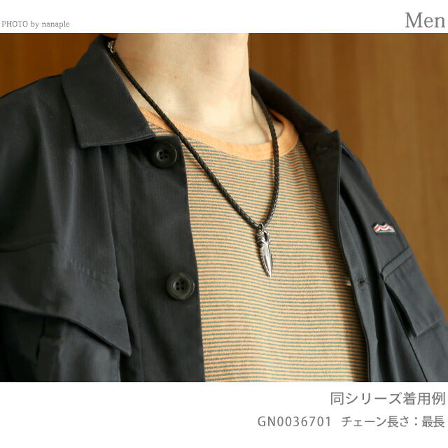 ポリス ネックレス メンズ ブランド ステンレススチール GN0036702 シルバー ブラウン アクセサリー GN0036702