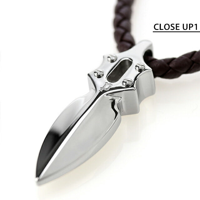 ポリス ネックレス メンズ ブランド ステンレススチール GN0036702 シルバー ブラウン アクセサリー GN0036702