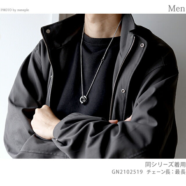 ポリス ネックレス メンズ ブランド N OTEMANU ステンレス GN2102520 シルバー ゴールド ジュエリー GN2102520