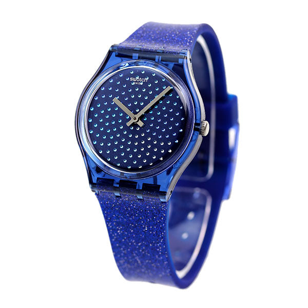 スウォッチ レディース 腕時計 ブランド BLUMINO クオーツ GN270 時計 ブルミノ 34mm ブルー GN270