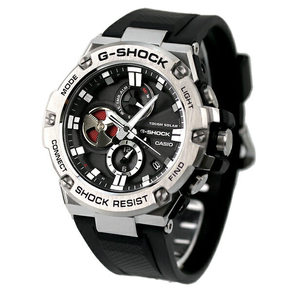 gショック ジーショック G-SHOCK Gスチール クロノグラフ モバイルリンク Bluetooth GST-B100-1AER 腕時計 ブランド カシオ メンズ GST-B100-1AER