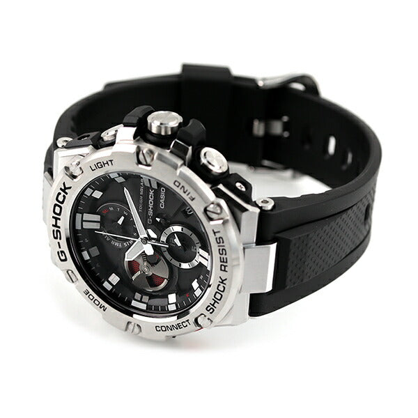 gショック ジーショック G-SHOCK Gスチール クロノグラフ モバイルリンク Bluetooth GST-B100-1AER 腕時計 ブランド カシオ メンズ GST-B100-1AER