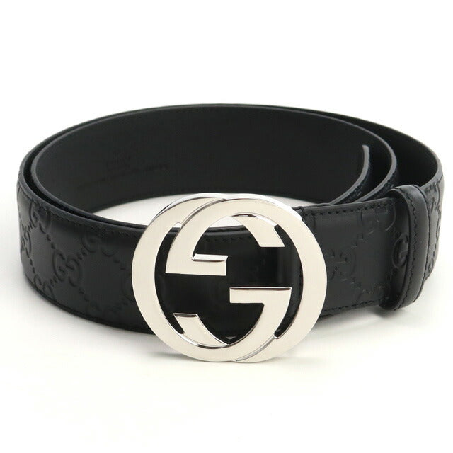 グッチ ベルト メンズ ブランド GUCCI LEATHER GG/LEATHE レザー イタリア 411924 ブラック 小物 選べるモデル GUC411924A