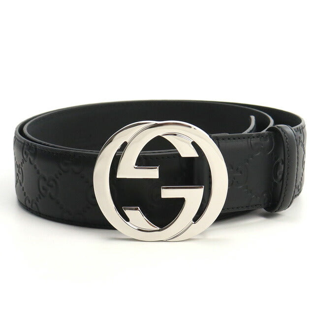グッチ ベルト メンズ ブランド GUCCI LEATHER GG/LEATHE レザー イタリア 411924 ブラック 小物 選べるモデル GUC411924A