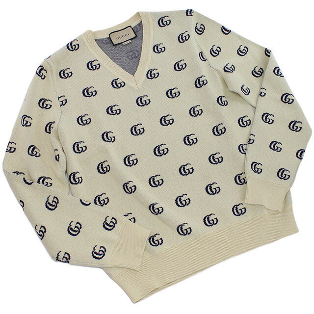 グッチ ニット メンズ ブランド GUCCI コットン100% イタリア 655104 ベージュ系 ファッション 選べるモデル GUC655104A