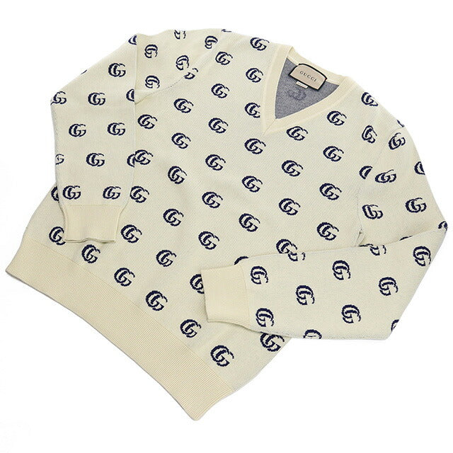 グッチ ニット メンズ ブランド GUCCI コットン100% イタリア 655104 ベージュ系 ファッション 選べるモデル GUC655104A