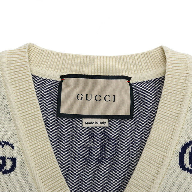 グッチ ニット メンズ ブランド GUCCI コットン100% イタリア 655104 ベージュ系 ファッション 選べるモデル GUC655104A