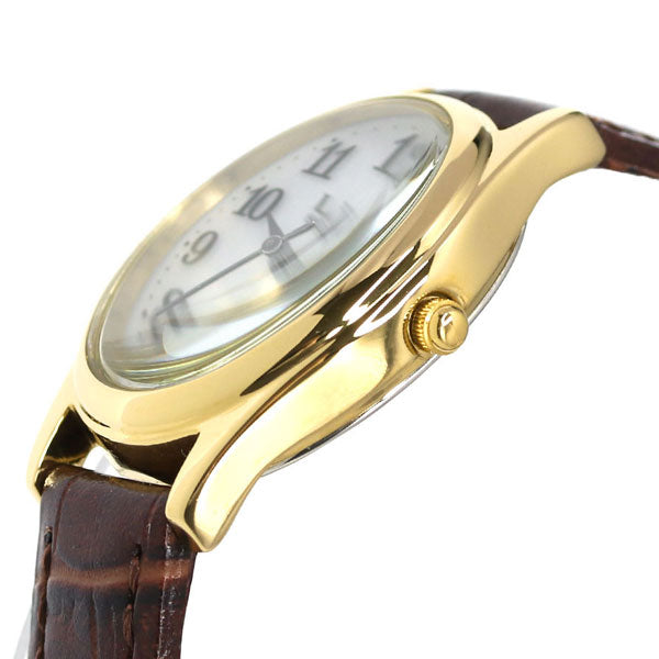 シチズン Q&Q リリッシュ 24mm ソーラー レディース 腕時計 ブランド H053-104 CITIZEN キュー&キュー シルバー×ブラウン プレゼント ギフト H053-104