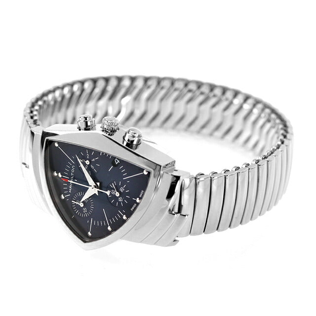 ハミルトン ベンチュラ クロノ 32mm クオーツ 腕時計 ブランド メンズ クロノグラフ HAMILTON H24432141 ブルー スイス製 H24432141