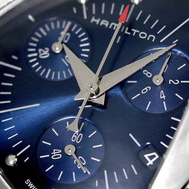 ハミルトン ベンチュラ クロノ 32mm クオーツ 腕時計 ブランド メンズ クロノグラフ HAMILTON H24432141 ブルー スイス製 H24432141
