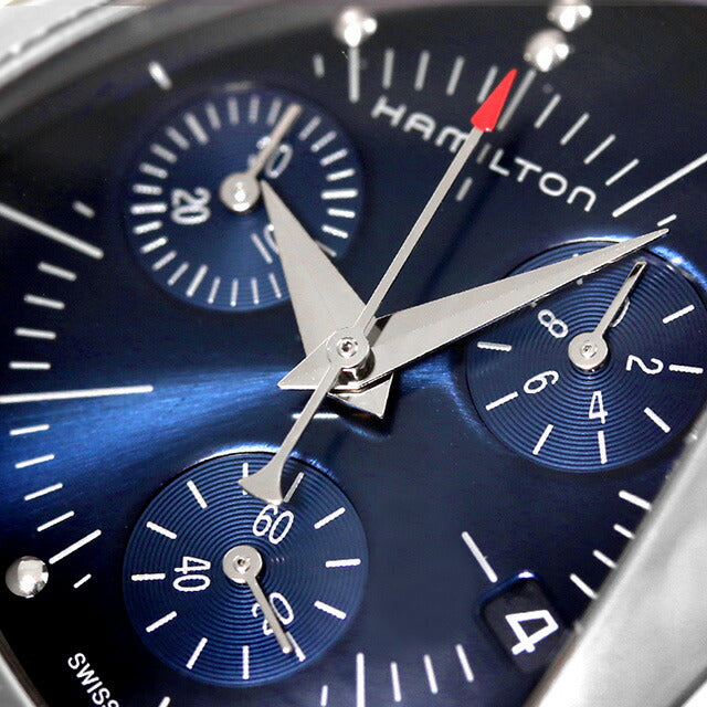 ハミルトン ベンチュラ クロノ 32mm クオーツ 腕時計 ブランド メンズ クロノグラフ HAMILTON H24432941 ブルー スイス製 H24432941