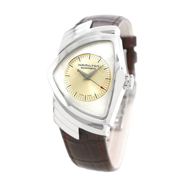 ハミルトン ベンチュラ 34mm メンズ 腕時計 自動巻き H24515521 HAMILTON 時計 ベージュ×ブラウン H24515521