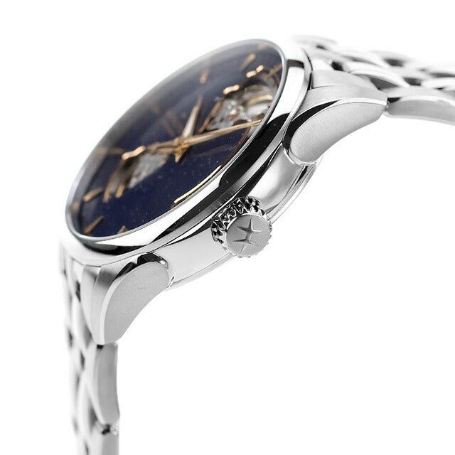 ハミルトン ジャズマスター Open Heart Auto 36mm 自動巻き 腕時計 ブランド メンズ レディース オープンハート HAMILTON JAZZMASTER H32215142 アナログ ブルー H32215142