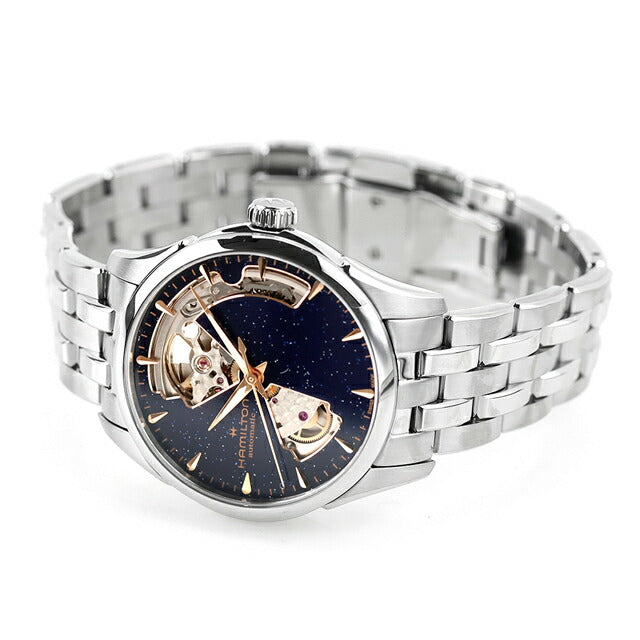 ハミルトン ジャズマスター Open Heart Auto 36mm 自動巻き 腕時計 ブランド メンズ レディース オープンハート HAMILTON JAZZMASTER H32215142 アナログ ブルー H32215142