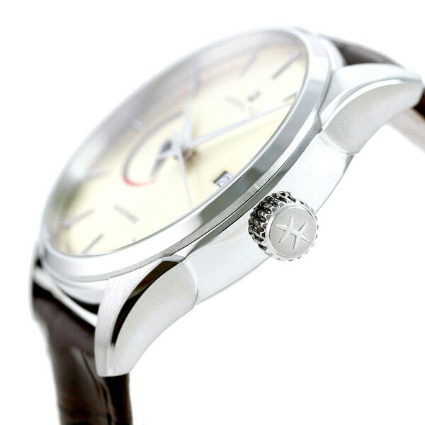 ハミルトン ジャズマスター パワーリザーブ 42mm 自動巻き 機械式 H32635521 メンズ 腕時計 ブランド ベージュ ブラウン H32635521