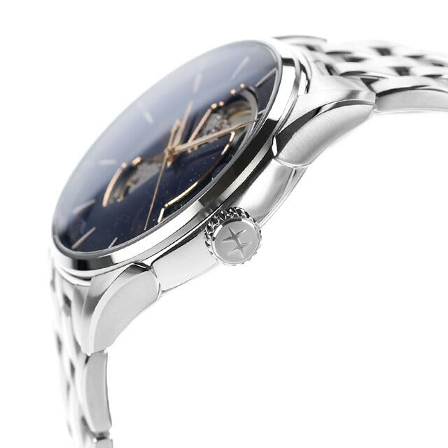 ハミルトン ジャズマスター Open Heart Auto 42mm 自動巻き 腕時計 ブランド メンズ オープンハート HAMILTON JAZZMASTER H32705140 アナログ ブルー スイス製 H32705140
