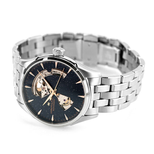 ハミルトン ジャズマスター Open Heart Auto 42mm 自動巻き 腕時計 ブランド メンズ オープンハート HAMILTON JAZZMASTER H32705140 アナログ ブルー スイス製 H32705140