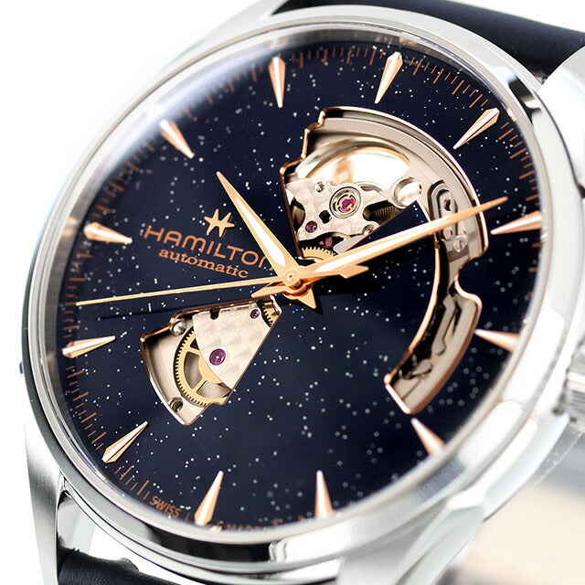 ハミルトン ジャズマスター Open Heart Auto 42mm 自動巻き 腕時計 ブランド メンズ オープンハート HAMILTON JAZZMASTER H32705640 アナログ ブルー ネイビー H32705640