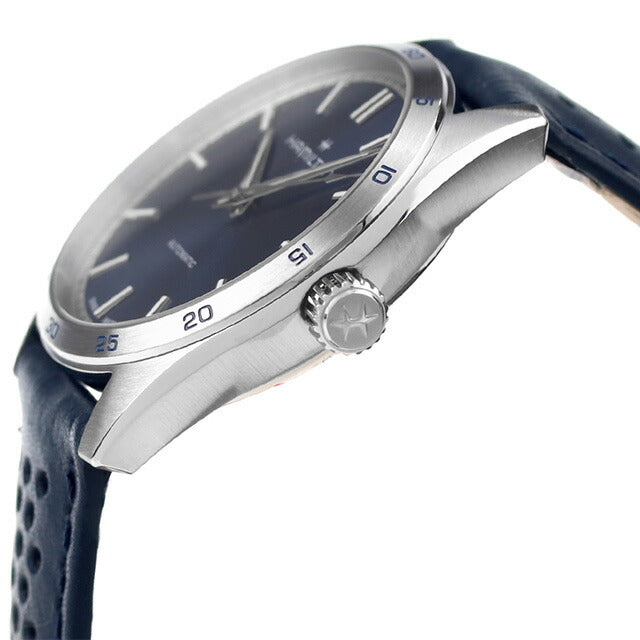 ハミルトン ジャズマスター パフォーマー オート 39mm 自動巻き 機械式 腕時計 ブランド メンズ 革ベルト H36215640 アナログ ネイビー スイス製 H36215640