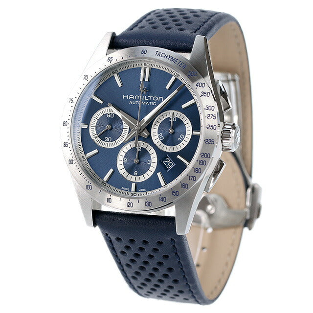 ハミルトン ジャズマスター パフォーマー 42mm 自動巻き 機械式 腕時計 ブランド メンズ クロノグラフ 革ベルト H36616640 アナログ H36616640