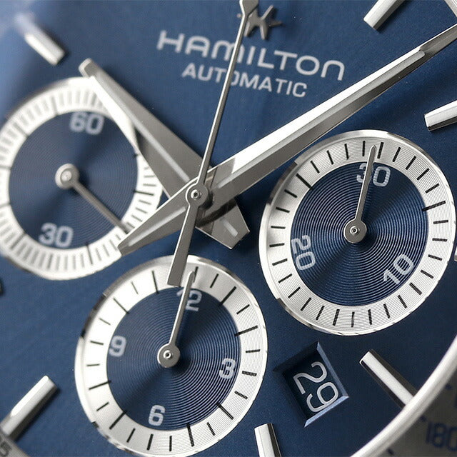 ハミルトン ジャズマスター パフォーマー 42mm 自動巻き 機械式 腕時計 ブランド メンズ クロノグラフ 革ベルト H36616640 アナログ H36616640