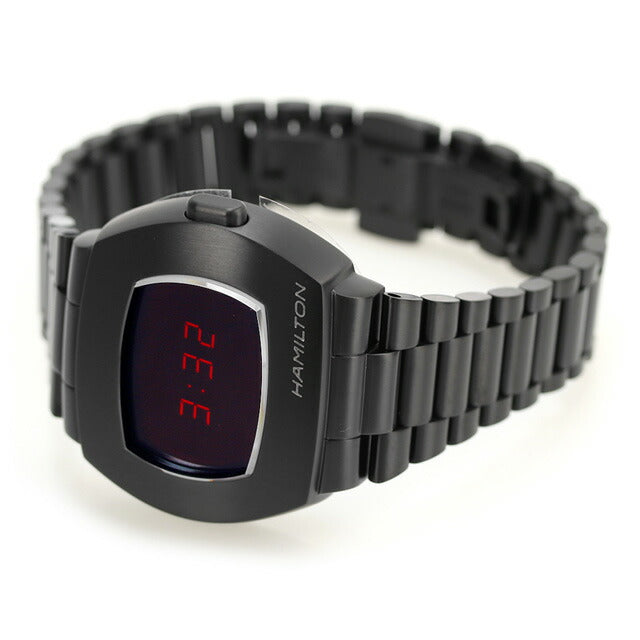 ハミルトン アメリカン クラシック PSR デジタルクオーツ 41mm クオーツ 腕時計 ブランド メンズ H52404130 デジタル レッド ブラック 黒 H52404130