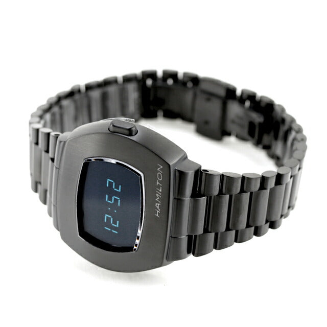 ハミルトン アメリカンクラシック PSR 41mm クォーツ 電池式 腕時計 ブランド メンズ レディース HAMILTON H52404131 デジタル オールブラック 黒 スイス製 H52404131