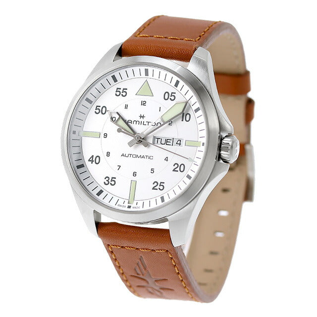 ハミルトン カーキ アビエーション パイロット デイデイト 42mm 自動巻き 腕時計 ブランド メンズ HAMILTON H64635550 H64635550