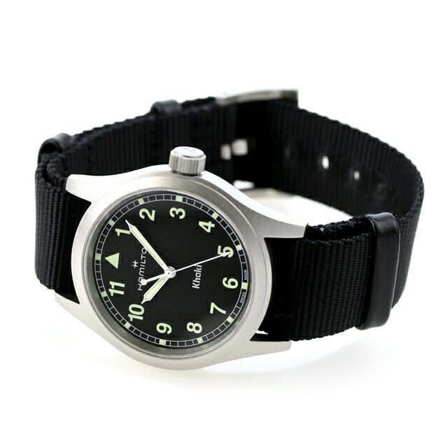 ハミルトン カーキ フィールド 38mm クオーツ 腕時計 ブランド メンズ レディース HAMILTON H69401430 アナログ ブラック 黒 スイス製 H69401430