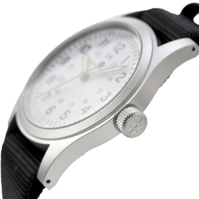 ハミルトン カーキ フィールド メカニカル 38mm 手巻き 腕時計 ブランド メンズ HAMILTON H69439910 アナログ ホワイト ブラック H69439910