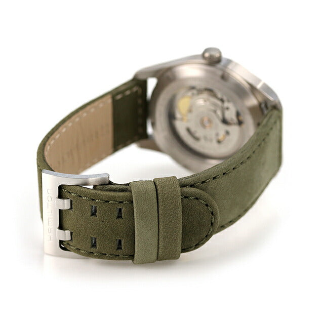 ハミルトン 腕時計 メンズ カーキ フィールド チタニウム オート 38mm 自動巻き 機械式 チタン 革ベルト HAMILTON H70205830 アナログ H70205830