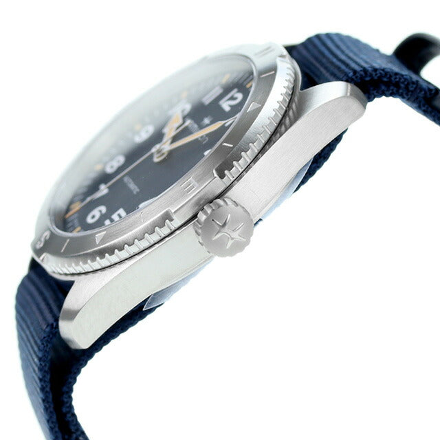 ハミルトン カーキ フィールド エクスペディション オート 41mm 自動巻き 腕時計 ブランド メンズ HAMILTON H70315940 アナログ ブルー ネイビー H70315940