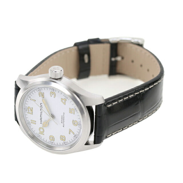 ハミルトン カーキ フィールド マーフ オート 38mm 自動巻き 腕時計 ブランド メンズ レディース HAMILTON H70405710 アナログ ホワイト ブラック 黒 スイス製 H70405710