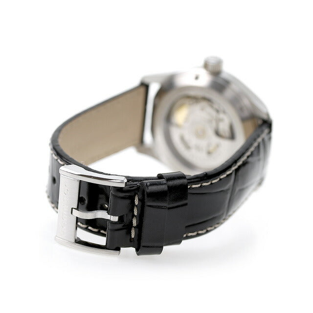 ハミルトン カーキ フィールド 38mm 自動巻き 腕時計 ブランド メンズ 革ベルト H70405730 アナログ ブラック 黒 スイス製 H70405730