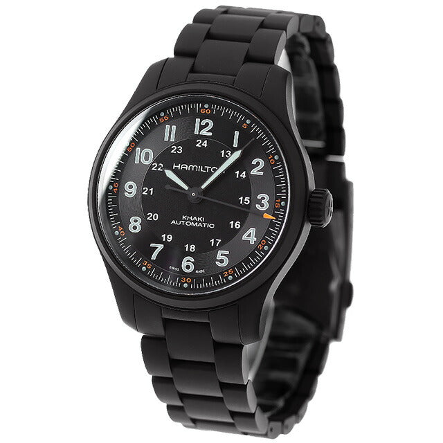 ハミルトン カーキ フィールド チタニウム オートマティック 42mm 自動巻き 腕時計 ブランド メンズ チタン HAMILTON H70665130 H70665130