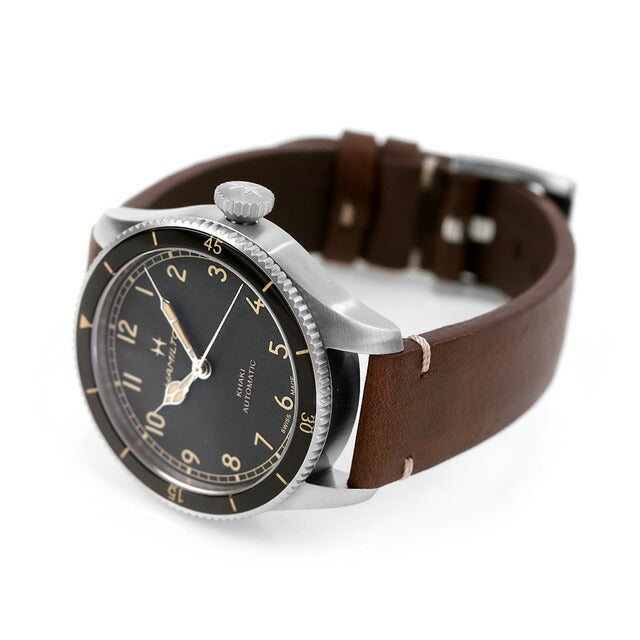 ハミルトン カーキ アビエーション パイロット パイオニア 38mm 自動巻き 機械式 腕時計 ブランド メンズ 革ベルト H76205530 アナログ H76205530