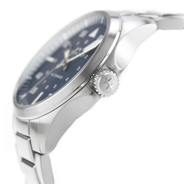 ハミルトン カーキ カーキ アビエーション カーキ パイロット 39mm 自動巻き 腕時計 ブランド メンズ HAMILTON KHAKI H76305140 アナログ ブルー スイス製 H76305140