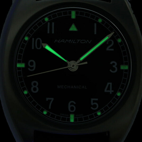 ハミルトン カーキ アビエーション パイロット パイオニア メカニカル 36mm 手巻き 腕時計 ブランド メンズ H76419531 ブラック ブラウン H76419531