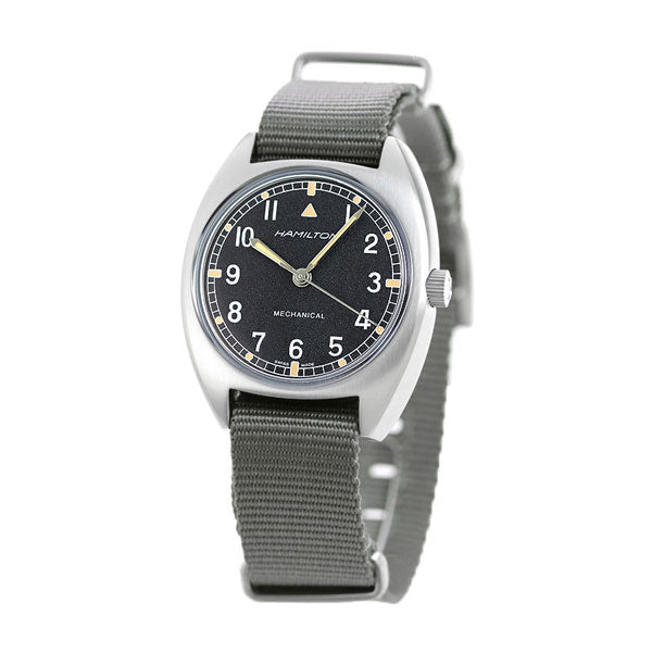 ハミルトン カーキ アビエーション パイロット 36mm 腕時計 ブランド メンズ H76419931 ブラック グレー H76419931