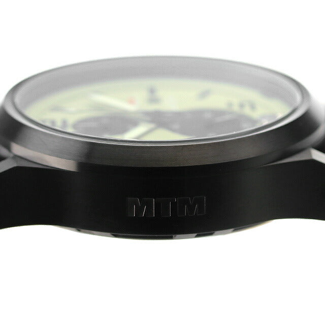 エム ティー エム 時計 腕時計 ブランド ハイパーテック クロノ 2 クオーツ メンズ MTM HC2-SB4-LUMI-BR2B-A ペールグリーン ブラック 黒 HC2-SB4-LUMI-BR2B-A