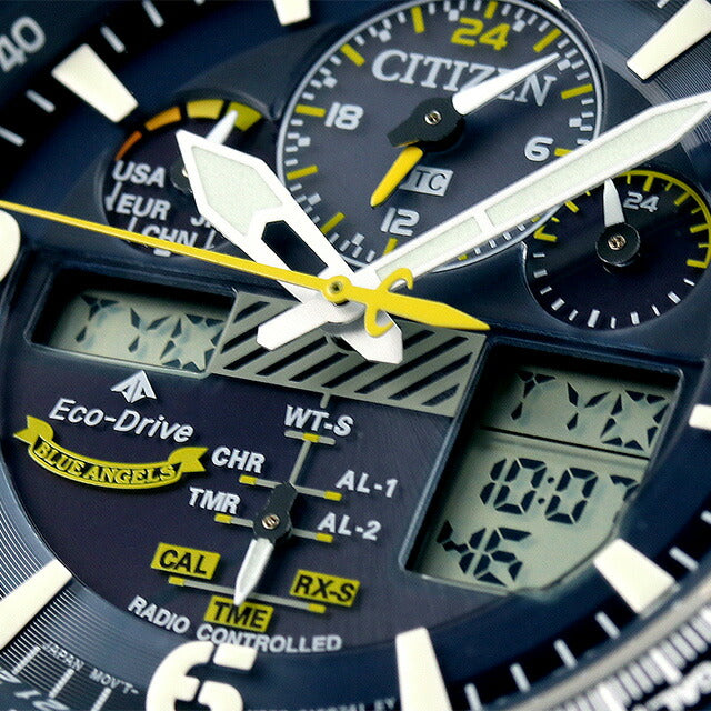 シチズン プロマスター Angels エコドライブ電波 腕時計 ブランド メンズ クロノグラフ ソーラー電波 CITIZEN JY8078-52L ネイビー JY8078-52L
