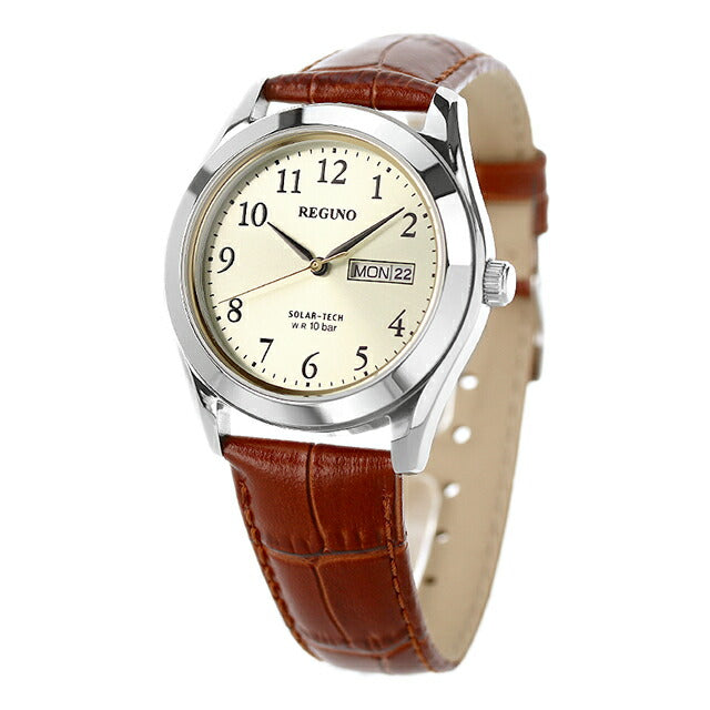 シチズン レグノ スタンダード リングエコドライブ ソーラー 腕時計 ブランド KM1-211-30 CITIZEN ゴールド ブラウン メンズ KM1-211-30
